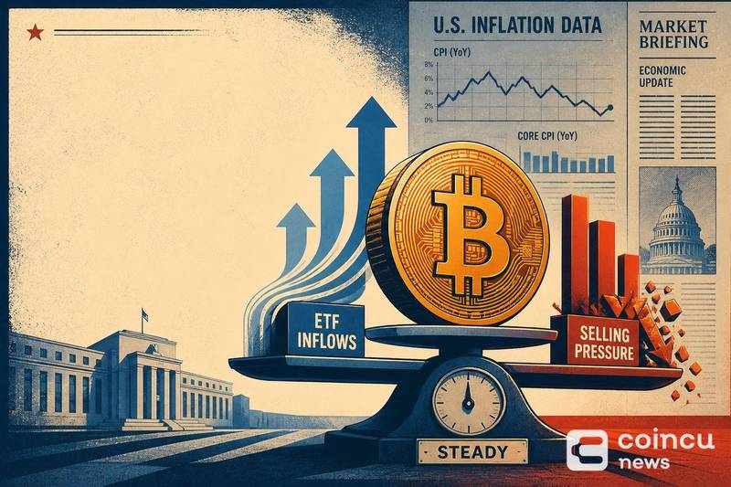Bitcoin Holds Steady as ETF Inflows Offset Selling Ahead of U.S. Inflation Data