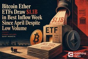 Bitcoin, Ether ETFs Draw $1.1B in Best Inflow Week Since April Despite Low Volume