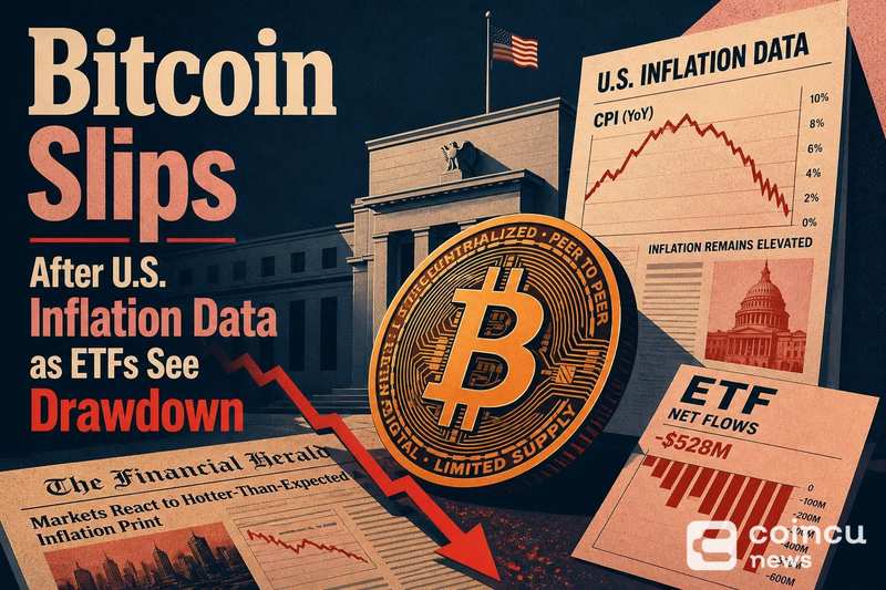 Bitcoin Slips After U.S. Inflation Data as ETFs See Drawdown