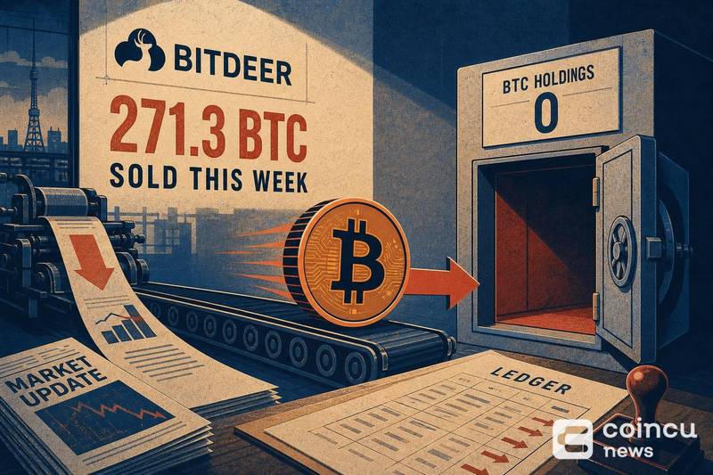 Bitdeer Sold 271.3 BTC This Week, Maintains Zero BTC Holdings 1 Bitdeer Sold 271.3 BTC This Week, Maintains Zero BTC Holdings
