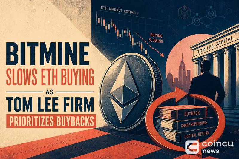 Bitmine Slows ETH Buying as Tom Lee Firm Prioritizes Buybacks