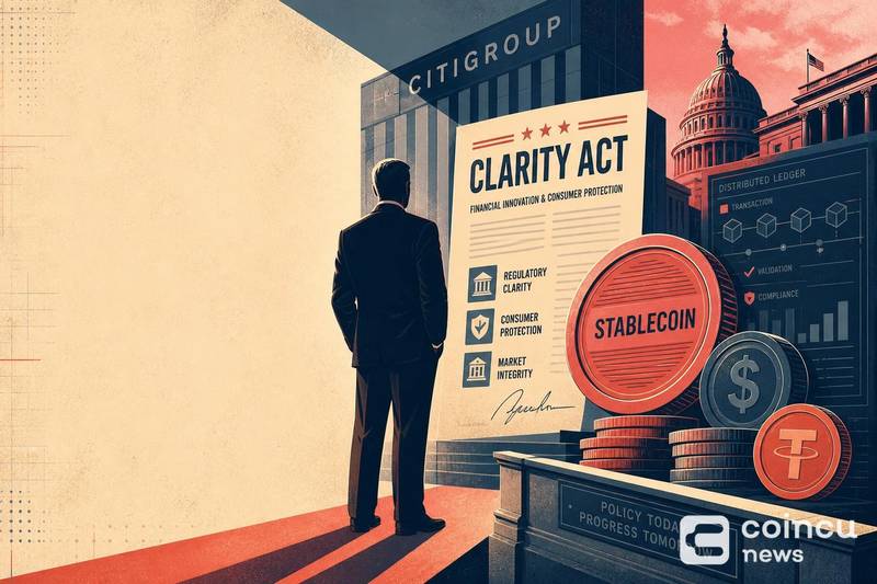 Citigroup CEO Wants Clarity Act Progress Amid Stablecoin Debate