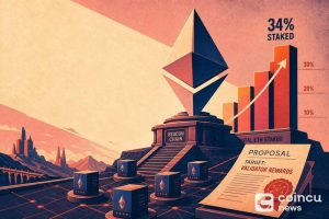 Ethereum staking reaches 34% as proposal targets validator rewards