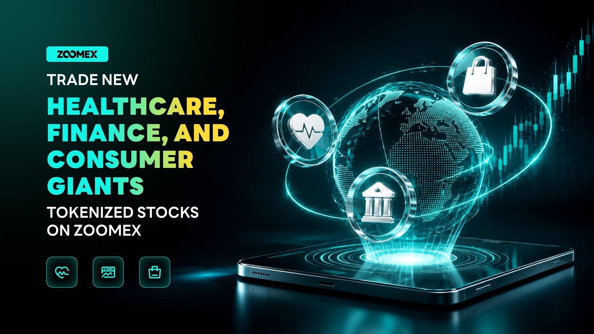 Trade Healthcare, Finance, and Consumer Giants on Zoomex