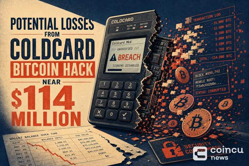 Potential Losses From Coldcard Bitcoin Hack Near $114 Million