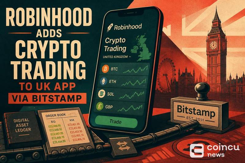 Robinhood Adds Crypto Trading to UK App via Bitstamp