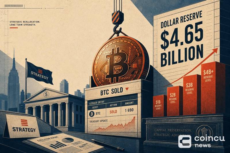 Strategy Sells 1,690 BTC as Dollar Reserve Reaches $4.65 Billion 1 Strategy Sells 1,690 BTC as Dollar Reserve Reaches $4.65 Billion