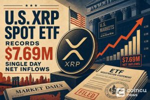 U.S. XRP Spot ETF Records $7.69M Single-Day Net Inflows